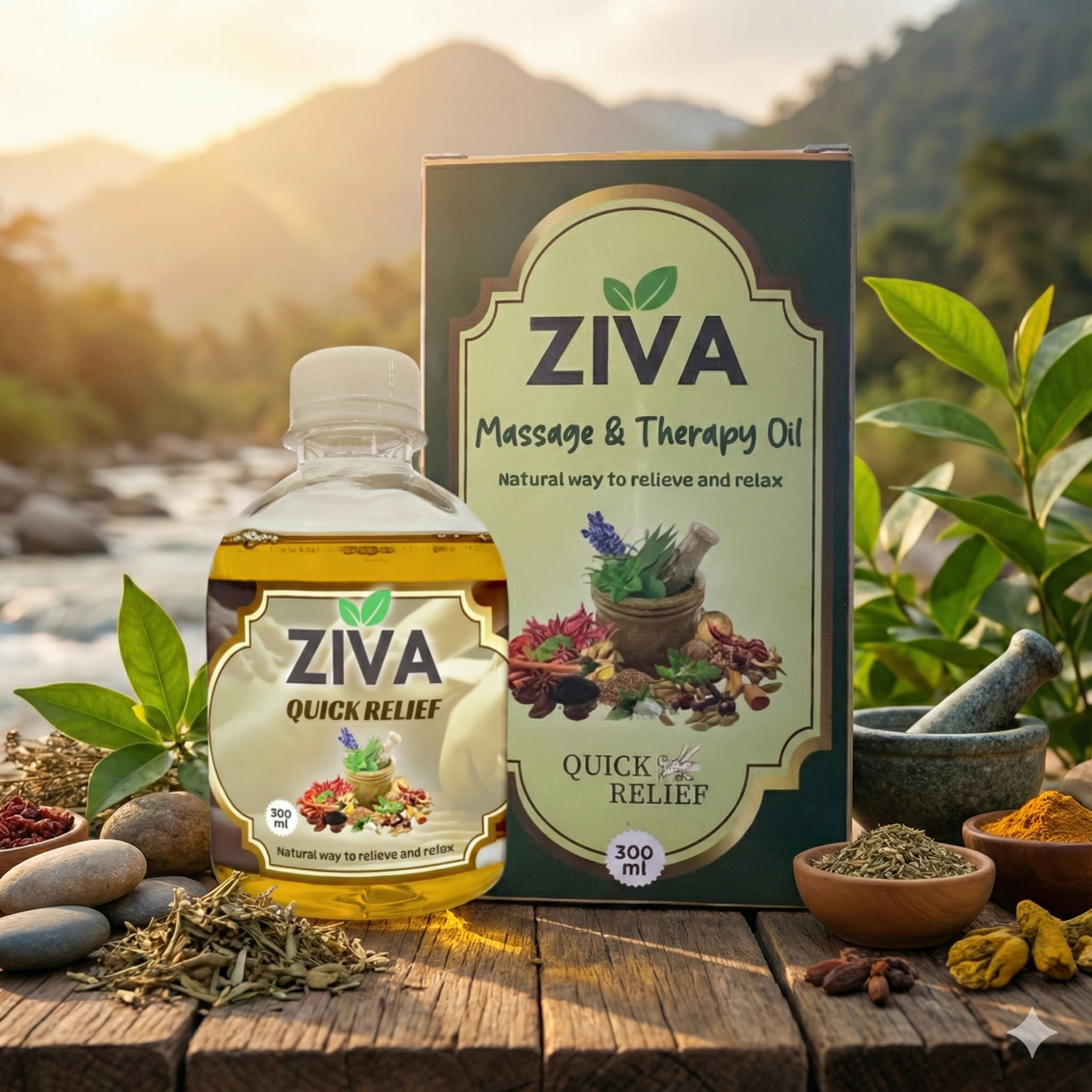 Ziva Massage & Therapy Oil 300ML